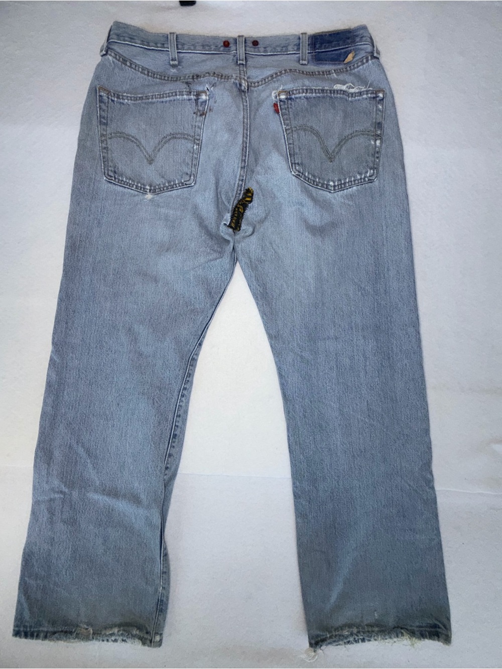 Refashioned VTG 501 War Patches ReFashioned Jeans - Picture 5 of 15